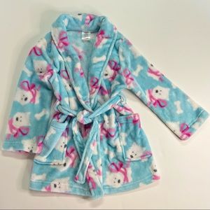 Girls Long Sleeve Plush Robe